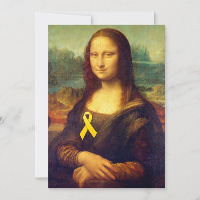Mona Lisa mit gelbem Band (Vorderseite)