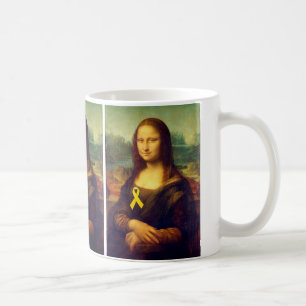 Mona Lisa mit gelbem Band Kaffeetasse