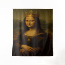 Mona Lisa mit goldener Krone