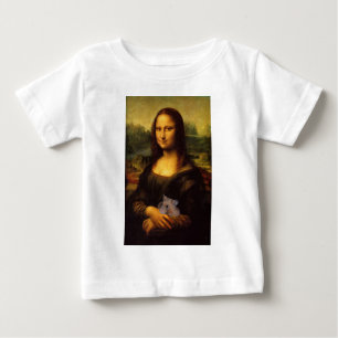 Mona Lisa mit Hamster Baby T-shirt
