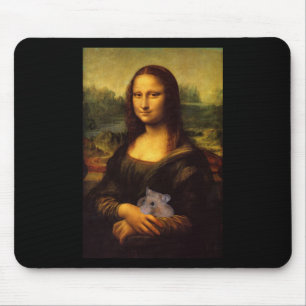 Mona Lisa mit Hamster Mousepad