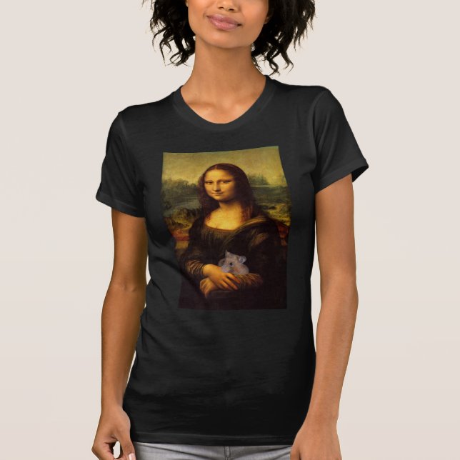 Mona Lisa mit Hamster T-Shirt (Vorderseite)