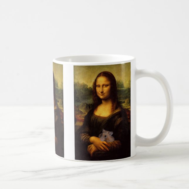 Mona Lisa mit Hamster Tasse (Rechts)