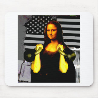 Mona Lisa mit KettleBells Mousepad