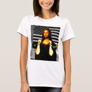 Mona Lisa mit KettleBells T-Shirt