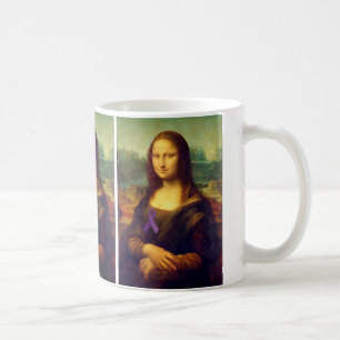 Mona Lisa mit Lila Band Kaffeetasse