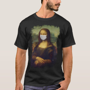 Mona Lisa mit Maske T-Shirt