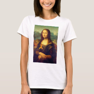 Mona Lisa mit Orange Ribbon T-Shirt