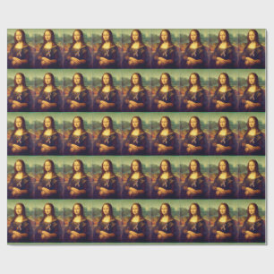 Mona Lisa mit Puzzle-Band Geschenkpapier