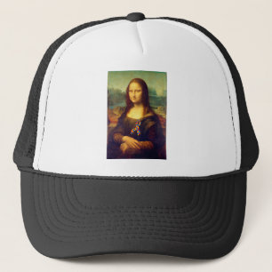 Mona Lisa mit Puzzleband Truckerkappe