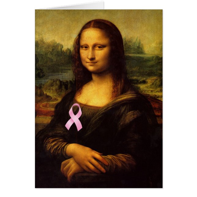 Mona Lisa mit rosa Ribbon (Vorne)