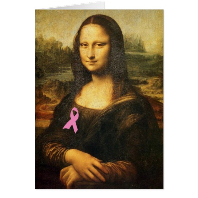 Mona Lisa mit rosa Ribbon (Vorne)