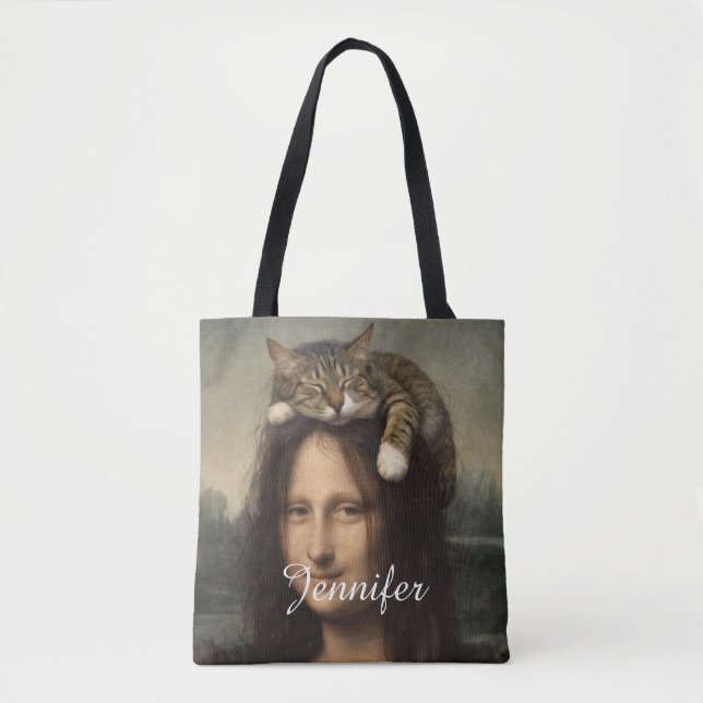 Mona Lisa mit schlafender Katze (Vorderseite)