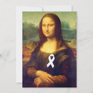 Mona Lisa mit weißem Ribbon