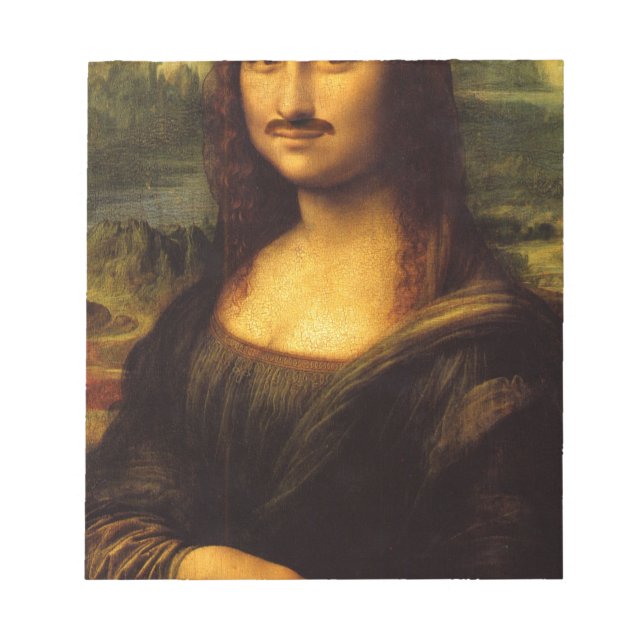 Mona lisa mustache notizblock (Vorderseite)