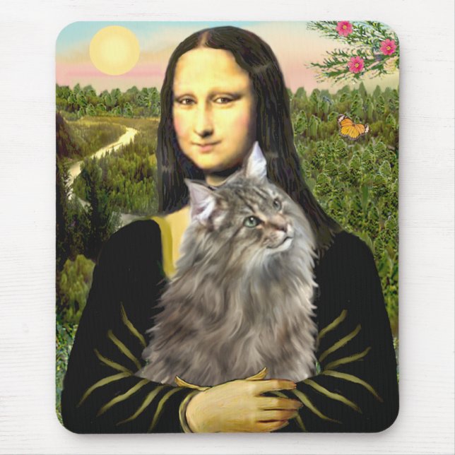 Mona Lisa - Norweigan Forest Cat Mousepad (Vorne)