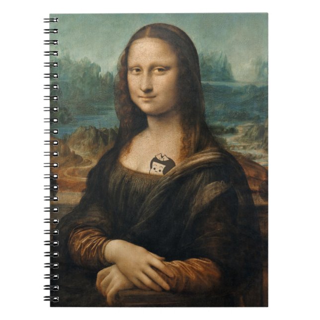 "Mona Lisa" Notizbuch  Notizblock (Vorderseite)