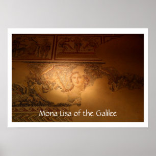 "Mona Lisa of the Galilee", Sepphoris, Israel Poster