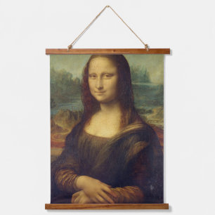 Mona Lisa Picture Ledge Wandteppich Mit Holzrahmen