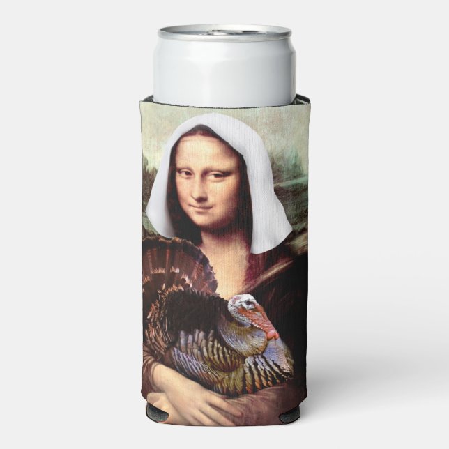 Mona Lisa Pilgrim Erntedank Selters Dosenkühler (Seltzer Vorderseite)