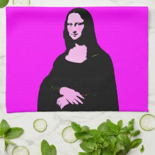 Mona Lisa Pop Art Style Handtuch