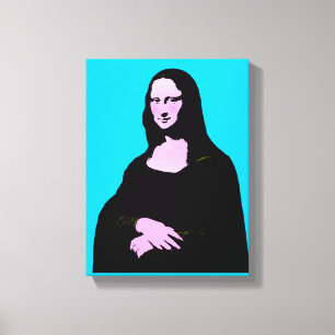 Mona Lisa Pop Art Style Leinwanddruck