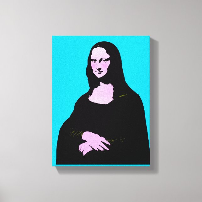 Mona Lisa Pop Art Style Leinwanddruck (Vorderseite)