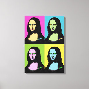 Mona Lisa - Pop Art Style Leinwanddruck