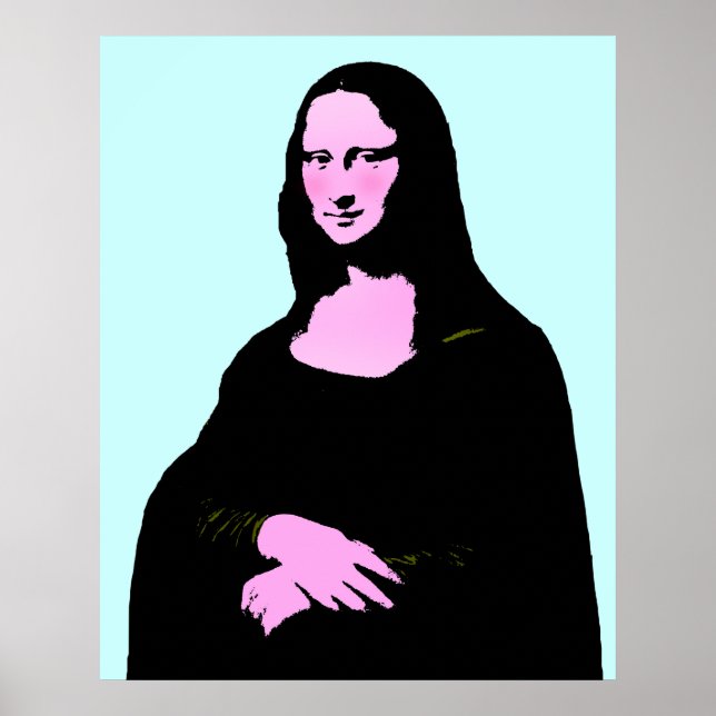 Mona Lisa Pop Art Style Poster (Vorne)