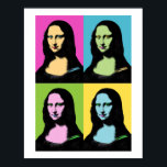 Mona Lisa - Pop Art Style Poster<br><div class="desc">Mona Lisa ist stilisiert in Pop Art und ihr berühmtes Lächeln ist auch eingefärbt. Für Pop Kunstliebhaber. Was die Malerei Leonardo Da Vinci angeht,  so ist dies die Art Revisited !</div>