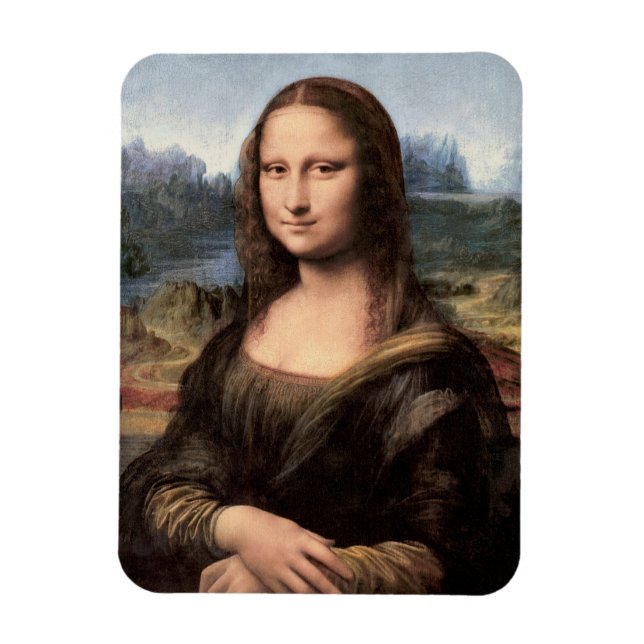 Mona Lisa Portrait / Malerei Magnet (Vertikal)