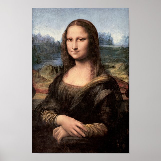 Mona Lisa Portrait / Malerei Poster (Vorne)