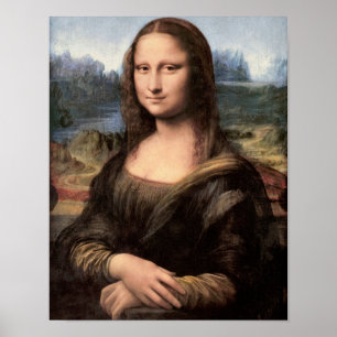 Mona Lisa Portrait / Malerei Poster