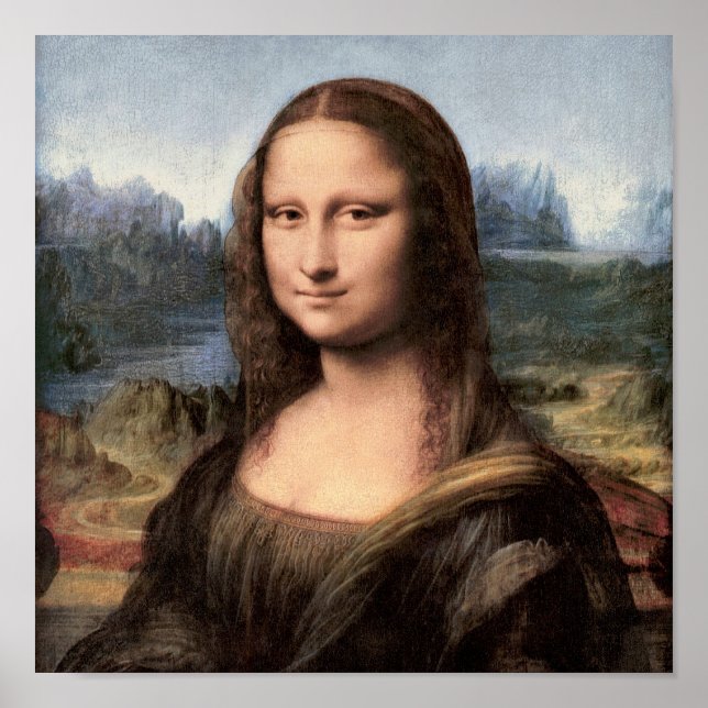 Mona Lisa Portrait / Malerei Poster (Vorne)