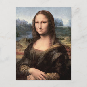 Mona Lisa Portrait / Malerei Postkarte