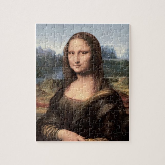 Mona Lisa Portrait / Malerei Puzzle (Vertikal)