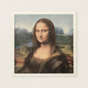 Mona Lisa Portrait/Malerei Serviette