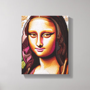 Mona Lisa Portrait / Malerwerbung Canvas Print Leinwanddruck