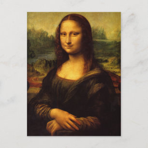 Mona Lisa Postcard Postkarte