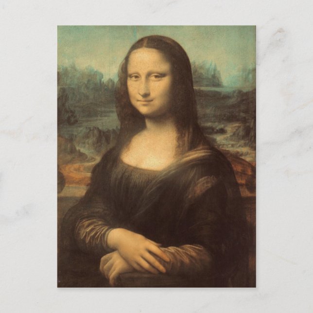 Mona Lisa Postkarte (Vorderseite)