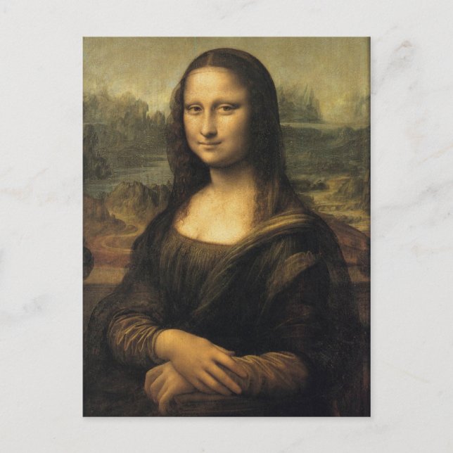 Mona Lisa Postkarte (Vorderseite)