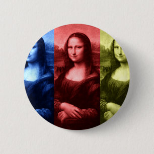 Mona Lisa Primärfarben Button