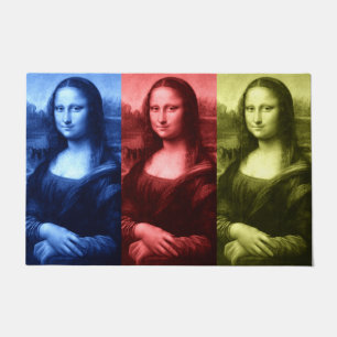 Mona Lisa Primärfarben Fußmatte