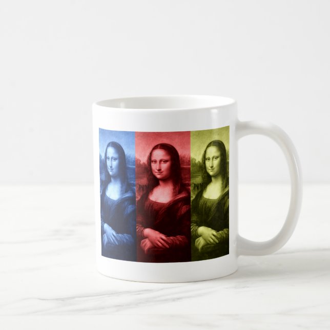 Mona Lisa Primärfarben Tasse (Rechts)