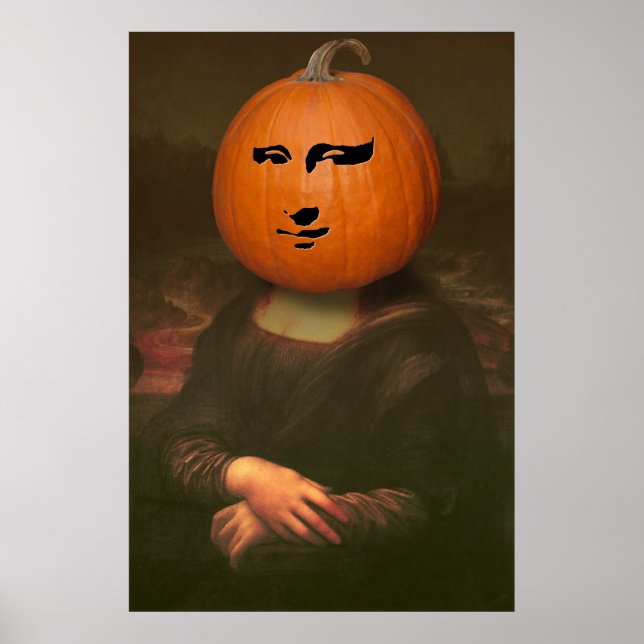 Mona Lisa Pumpkin Poster (Vorne)