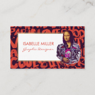 Mona Lisa Punk Art                                 Visitenkarte