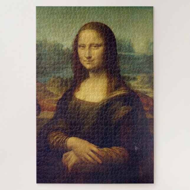 Mona Lisa Puzzle-Berühmtes Portrait von Leonardo d Puzzle (Vertikal)