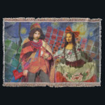 Mona Lisa Romantic Funny Colorful Arte work Decke<br><div class="desc">Diese wunderbare Einladung bringt Elemente aus der Mona Lisa und Van Gogh's Starry night, um ein außergewöhnlich einzigartiges und skurriles Hochzeitthema für eine Einladung, danke, Tischnummer, und mehr zu machen! Die Mona Lisa - Dieses Bild zeigt die Mona Lisa mit ihrem Mann, tanzend in skurriler Boho-Manier vor Van Gogh's Starry...</div>