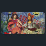 Mona Lisa Romantic Funny Colorful Arte work US Nummernschild<br><div class="desc">Diese wunderbare Einladung bringt Elemente aus der Mona Lisa und Van Gogh's Starry night, um ein außergewöhnlich einzigartiges und skurriles Hochzeitthema für eine Einladung, danke, Tischnummer, und mehr zu machen! Die Mona Lisa - Dieses Bild zeigt die Mona Lisa mit ihrem Mann, tanzend in skurriler Boho-Manier vor Van Gogh's Starry...</div>