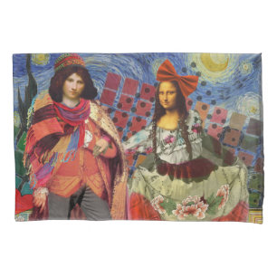 Mona Lisa Romantische Lustige Farbige Kunst Kissenbezug